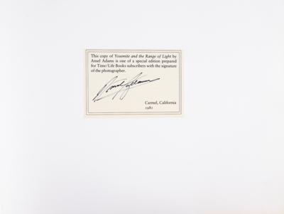 Lot #489 Ansel Adams Signed Book - Image 2