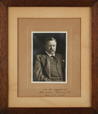 Lot #16 Theodore Roosevelt Signed Photograph as President - Image 3
