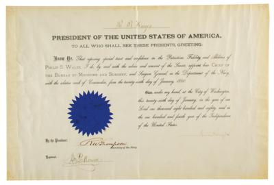 Lot #62 Rutherford B. Hayes Document Signed as President - Image 1