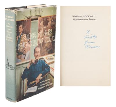 Lot #504 Norman Rockwell Signed Book