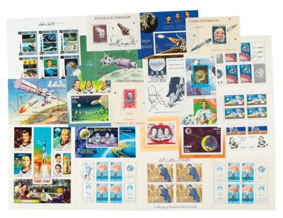 Lot #389 Astronauts Signed Stamp Collection