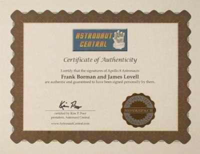 Lot #445 James Lovell and Frank Borman Signed Oversized Photograph - Image 4