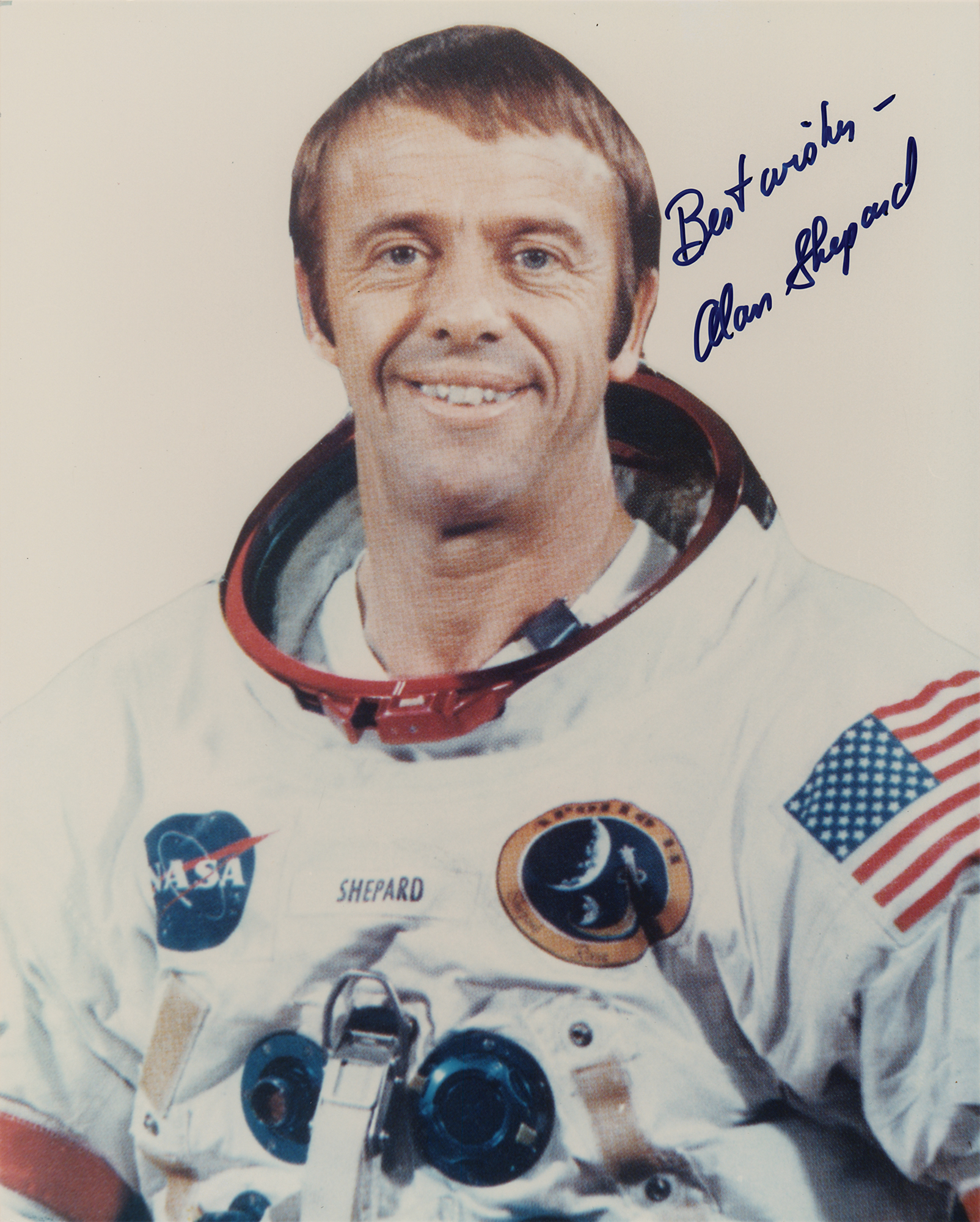 Lot #461 Alan Shepard Signed Photograph