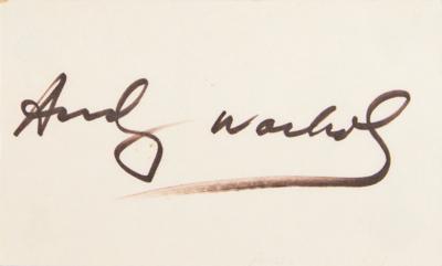 Lot #508 Andy Warhol Signed Soup Can Label and Signature - Image 2