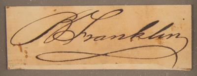 Lot #105 Benjamin Franklin Signature - Image 2