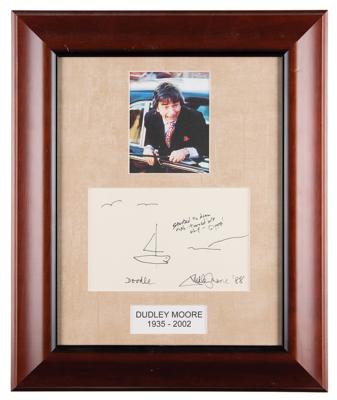 Lot #782 Dudley Moore Signed Sketch - Image 1