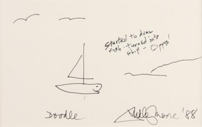Lot #782 Dudley Moore Signed Sketch - Image 2