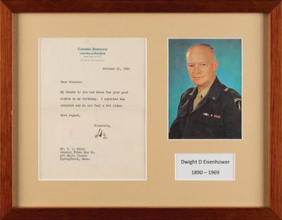 Lot #52 Dwight D. Eisenhower Typed Letter Signed - Image 1