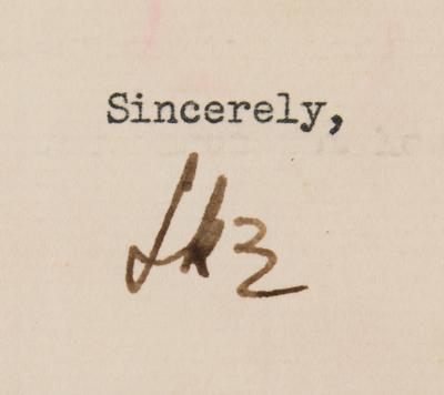 Lot #52 Dwight D. Eisenhower Typed Letter Signed - Image 3