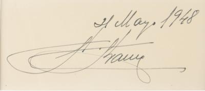Lot #206 Francisco Franco Signature - Image 2