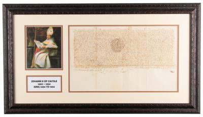 Lot #151 King John II of Castile Document Signed