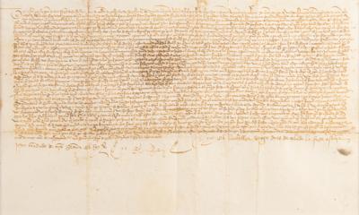 Lot #151 King John II of Castile Document Signed - Image 2