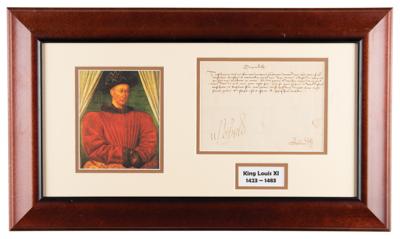 Lot #152 King Louis XI Letter Signed
