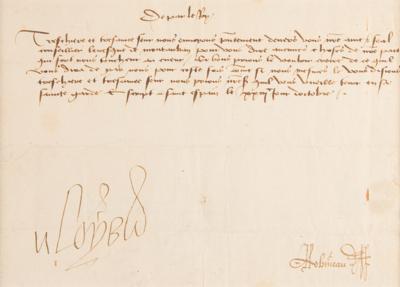 Lot #152 King Louis XI Letter Signed - Image 2