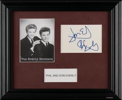 Lot #662 Everly Brothers Signatures