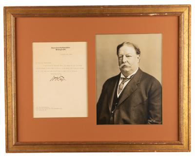 Lot #97 William H. Taft Typed Letter Signed