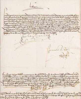 Lot #157 Queen Isabella I Document Signed - Image 2