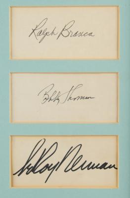 Lot #824 Ralph Branca, Bobby Thomson, and LeRoy Neiman Signatures - Image 2