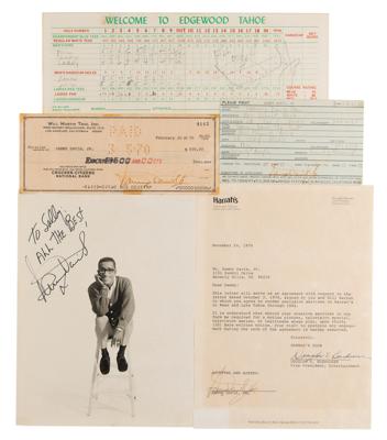 Lot #756 Sammy Davis, Jr. (5) Signed Items