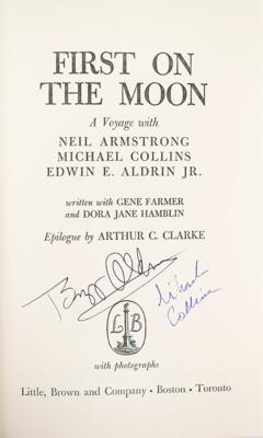 Lot #391 Buzz Aldrin and Michael Collins Signed Book - Image 2