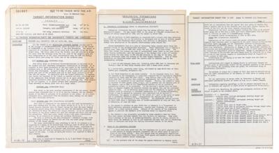 Lot #367 World War II Target Information Sheet: