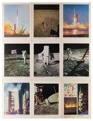 Lot #410 Apollo Program (9) Oversized NASA Lithographs