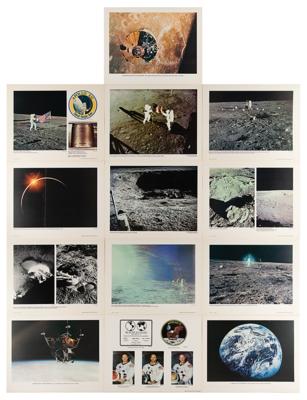 Lot #411 Apollo Program (13) Oversized NASA Lithographs
