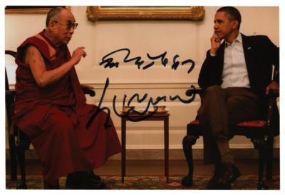 Lot #196 Dalai Lama Signed Photograph