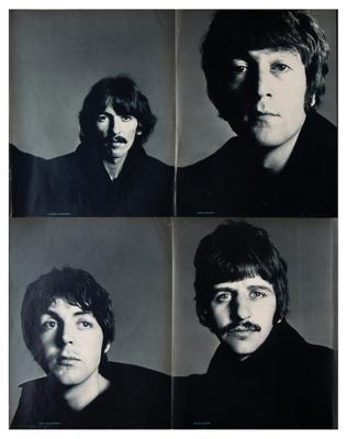 Lot #640 Beatles: Richard Avedon 1968 Look Magazine Fold-Out Posters with Advertisement - Image 2