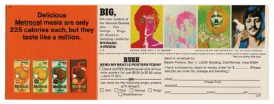 Lot #640 Beatles: Richard Avedon 1968 Look Magazine Fold-Out Posters with Advertisement - Image 4