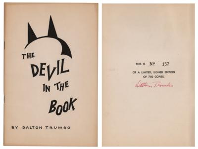 Lot #580 Dalton Trumbo Signed Booklet - Image 1