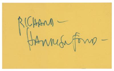 Lot #761 Harrison Ford Signature