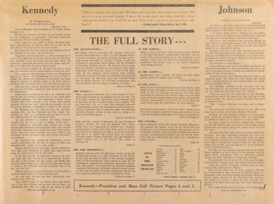 Lot #230 Kennedy Assassination: New York Herald Tribune Newspaper, November 23, 1963 - Image 3