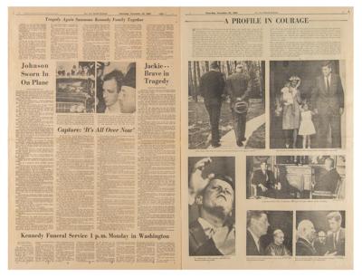 Lot #230 Kennedy Assassination: New York Herald Tribune Newspaper, November 23, 1963 - Image 4