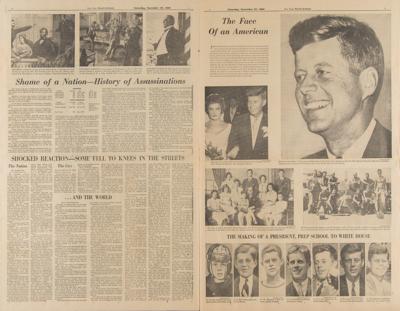 Lot #230 Kennedy Assassination: New York Herald Tribune Newspaper, November 23, 1963 - Image 5