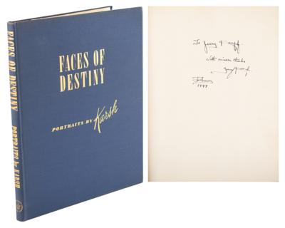 Lot #497 Yousuf Karsh Signed Book