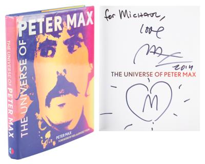 Lot #500 Peter Max Signed Book