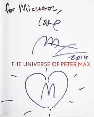 Lot #500 Peter Max Signed Book - Image 2