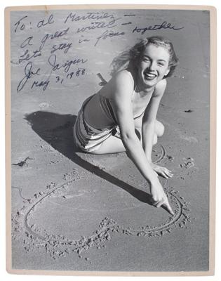 Lot #780 Marilyn Monroe: Joseph Jasgur Signed Photograph