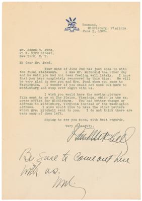 Lot #342 Billy Mitchell Typed Letter Signed