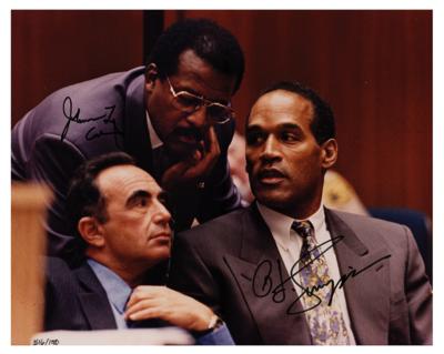 Lot #287 O. J. Simpson and Johnny Cochran Signed Photograph
