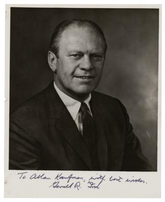 Lot #56 Gerald Ford Signed Photograph - Image 1