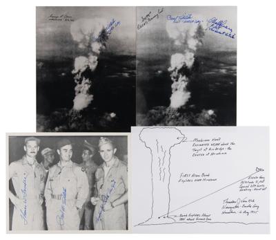 Lot #334 Enola Gay and Bockscar Collection of (36) Signed Items
