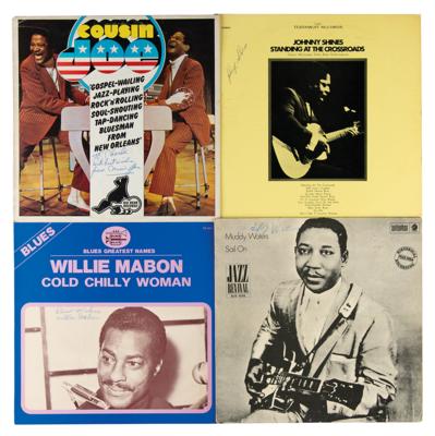 Lot #626 Blues Legends (4) Signed Albums, Including Muddy Waters