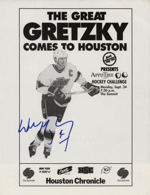 Lot #833 Wayne Gretzky Signed Program
