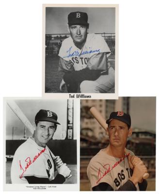 Lot #853 Ted Williams (3) Signed Photographs