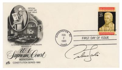 Lot #281 Antonin Scalia Signed First Day Cover