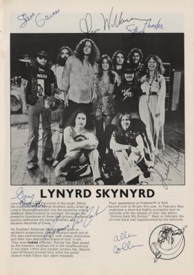 Lot #612 Lynyrd Skynyrd Signed 1976 Knebworth Fair Program 
