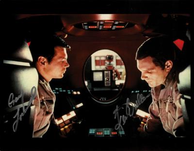 Lot #744 2001: A Space Odyssey: Kier Dullea and Gary Lockwood Signed Oversized Photograph