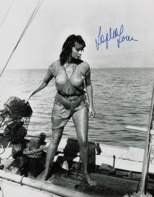 Lot #773 Sophia Loren Signed Oversized Photograph